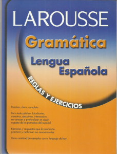 Gramática: lengua española